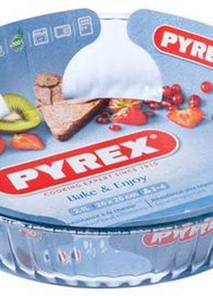 Форма для запікання pyrex bake&enjoy ø26х6см, жароміцне скло, рифлена2 фото