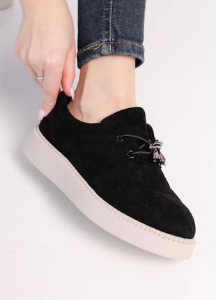 Лоферы женские fashion wendy 3911 36 размер 23,5 см черный3 фото