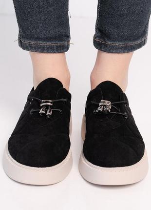 Лоферы женские fashion wendy 3911 36 размер 23,5 см черный4 фото