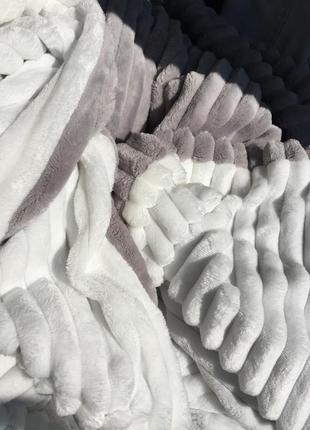 Детский плед двухцветный 80х100 см6 фото