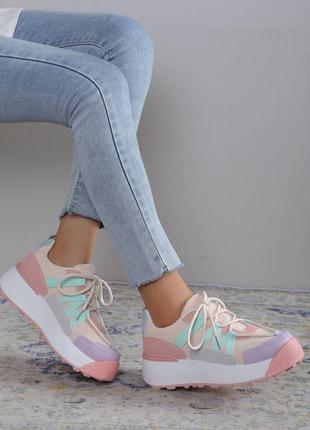 Жіночі кросівки fashion Trigate 3999 36 розмір 23,5 см рожевий