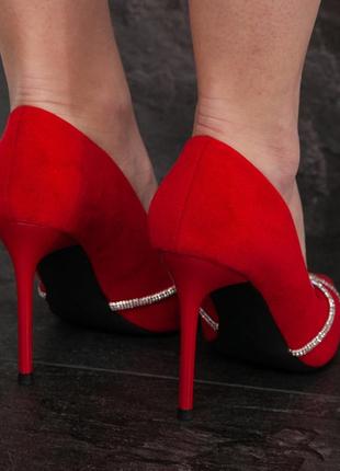 Туфли женские fashion cabaret 2606 36 размер 23,5 см красный8 фото
