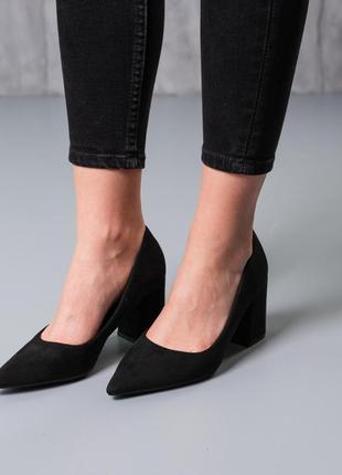 Туфли женские fashion haikal 3758 38 размер 24,5 см черный