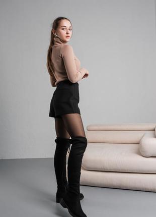 Ботфорты женские зимние fashion rocinante 3866 36 размер 23,5 см черный8 фото