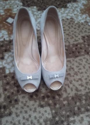Туфли женские с открытым носком "hogan"38 г3 фото