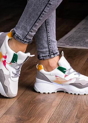 Женские кроссовки fashion ulysse 1474 36 размер 23 см белый