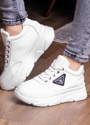 Кроссовки женские fashion precious 2136 38 размер 23,5 см белый