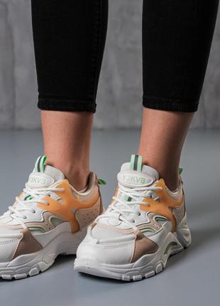 Кросівки жіночі fashion jasper 3791 38 розмір 24 см білий