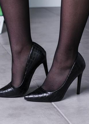 Туфли женские fashion sly 90059 40 размер 25,5 см черный (уценка)