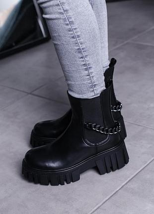 Черевики жіночі fashion leith 3463 36 розмір 23,5 см чорний