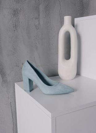 Жіночі туфлі fashion sophie 3994 36 розмір 23 см блакитний6 фото
