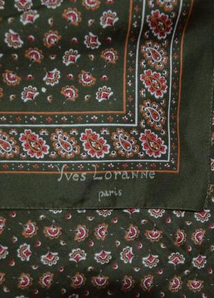 Платок винтаж. yves loranne. paris