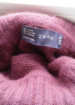 Вовняне плаття-гольф колір шоколад zara s