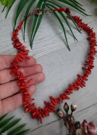 Коралове намисто коралі червоне червоні 🌹❤️ до вишиванки корал натуральний