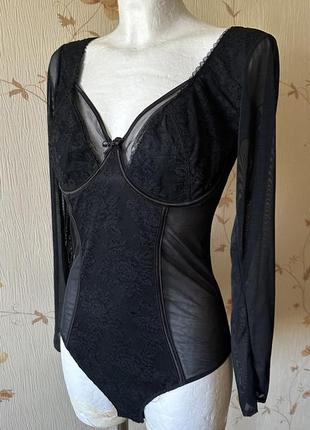 Боди с длинным рукавом pour moi р.34e
