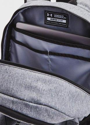 Рюкзак ua hustle sport backpack сірий уні 32х47х19 см (1364181-012)6 фото