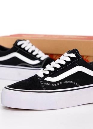 Кеди vans old skool stac platform3 фото