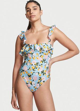Суцільний купальник з оборками victoria's secret оригінал