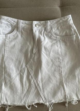 Джинсовая юбка под zara