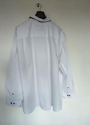 Рубашка мужская белая большая белоснежная классическая интересная