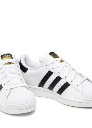 Женские белые кроссовки adidas superstar original размер 364 фото