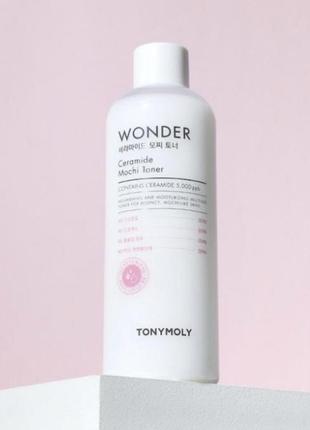 Tony moly wonder ceramide mocchi toner, 500 мл