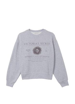 Флісовий світшот пуловер коттон xs(s)  оригінал victoria's secret виктория сикрет вікторія сікрет