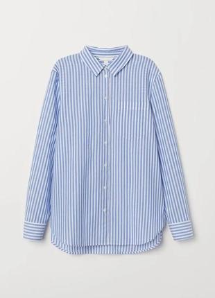 Льняна сорочка в смужку лляна сорочка льон h&amp;m linen льняная рубашка блуза рубашка из льна