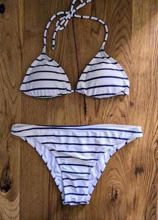 Летний sale 🔥 красивый раздельный купальник в полоску ocean club primark