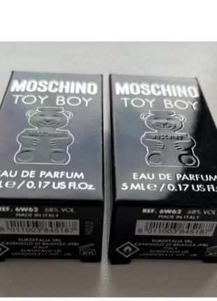 Парфумована вода (міні) moschino toy boy 5 мл5 фото