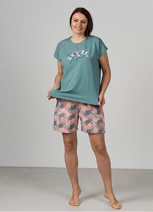Комплект женский шорты и футболка 10888