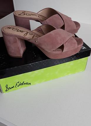 Босоножки сабо натуральная замша сша