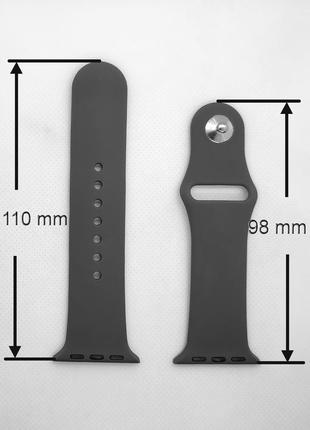 Ремень силиконовый для apple watch 38, 40, 41 mm s-m4 фото