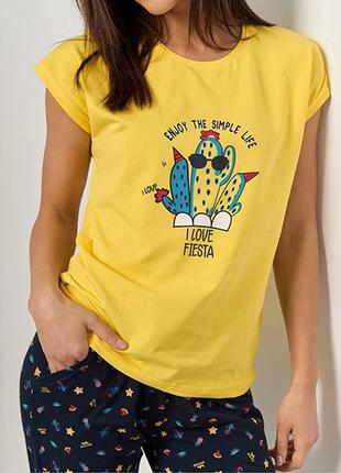 Комплект женские бриджи и футболка кактус 108974 фото