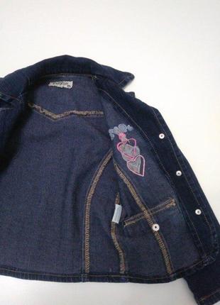 Піджак джинсовий для дівчинки р. 110 на 4-5 років7 фото