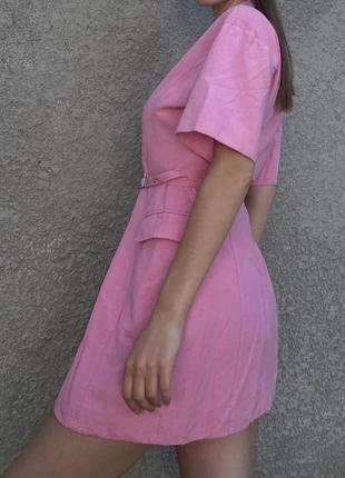Сукня на запах zara колір в стилі barbie2 фото