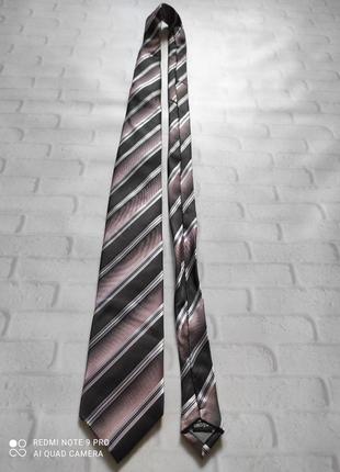 Краватка в смужку шовк6 фото