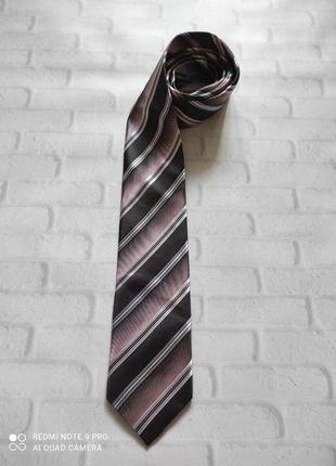 Краватка в смужку шовк1 фото