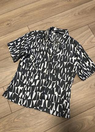 Блуза , сорочка жіноча короткий рукав тканина під атлас