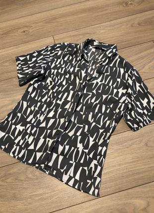 Блуза, рубашка женская короткий рукав ткань под атлас3 фото