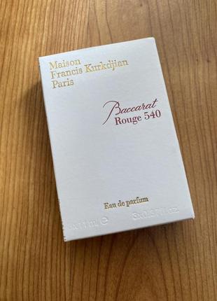 Духи maison francis kurkdjian baccarat rouge 540 edp 11 ml.8 фото