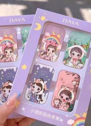 Набір твердих парфумів jiaya (4х10 г)
