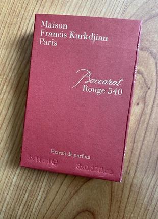 Духи maison francis kurkdjian baccarat rouge 540 extrait de parfum 11 ml.