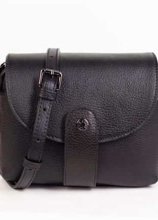 Женская кожаная сумка кросс-боди karya 2389-45 черная