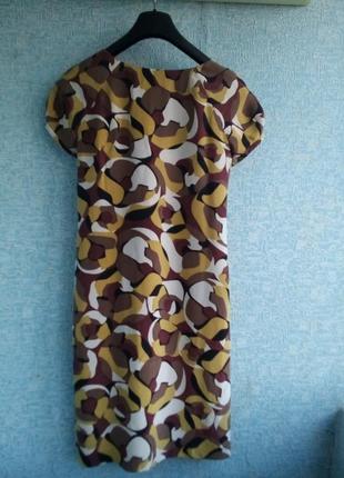 Винтажное элегантное натуральное шёлковое платье миди на подкладке бренда fwm великобритания.5 фото