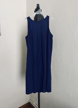 Платье женское темно синяя mango