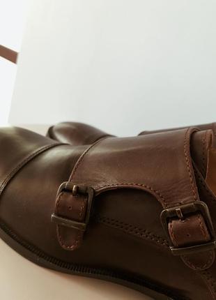Нові шкіряні чоловічі туфлі,коричневые туфли , чоловічі класичні монки3 фото