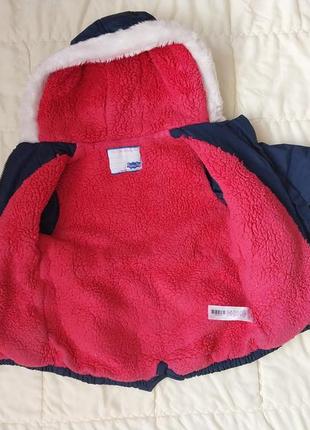Фирменная куртка парка для девочки со свинкой пеппой на возраст 3-4 года6 фото
