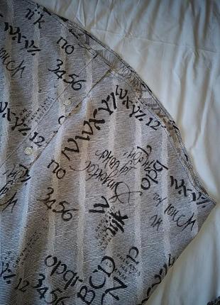 Сеоая полосатая рубашка с надписями tripoly4 фото