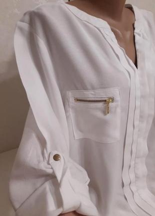 Блуза, рубашка белая2 фото
